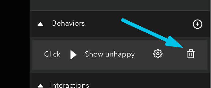 new behavior button