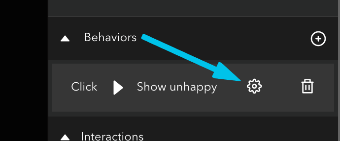 new behavior button